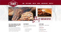 Desktop Screenshot of cremersmeats.com